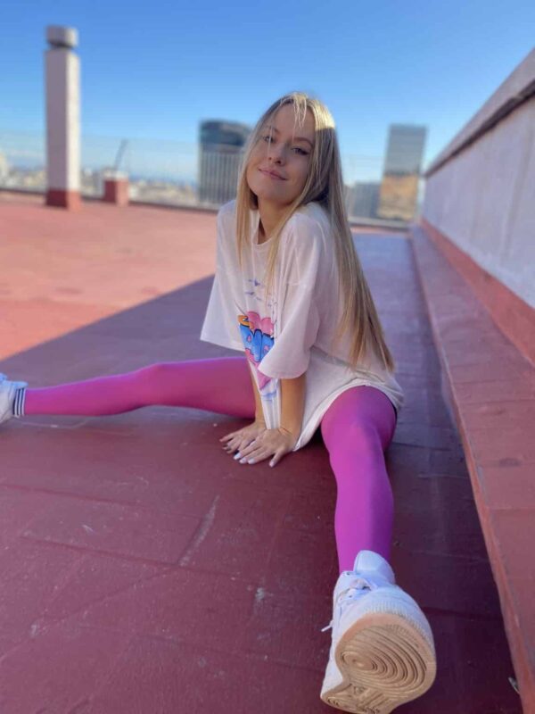 Fuchsia tights - Image 2