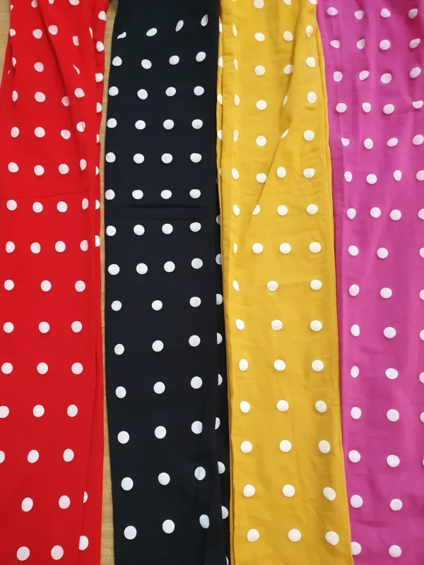 Pantyhose: White with black polka dots - Image 4