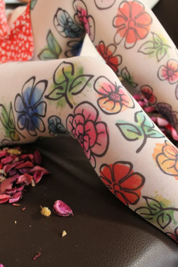 Pantimedias: Flores - Imagen 3