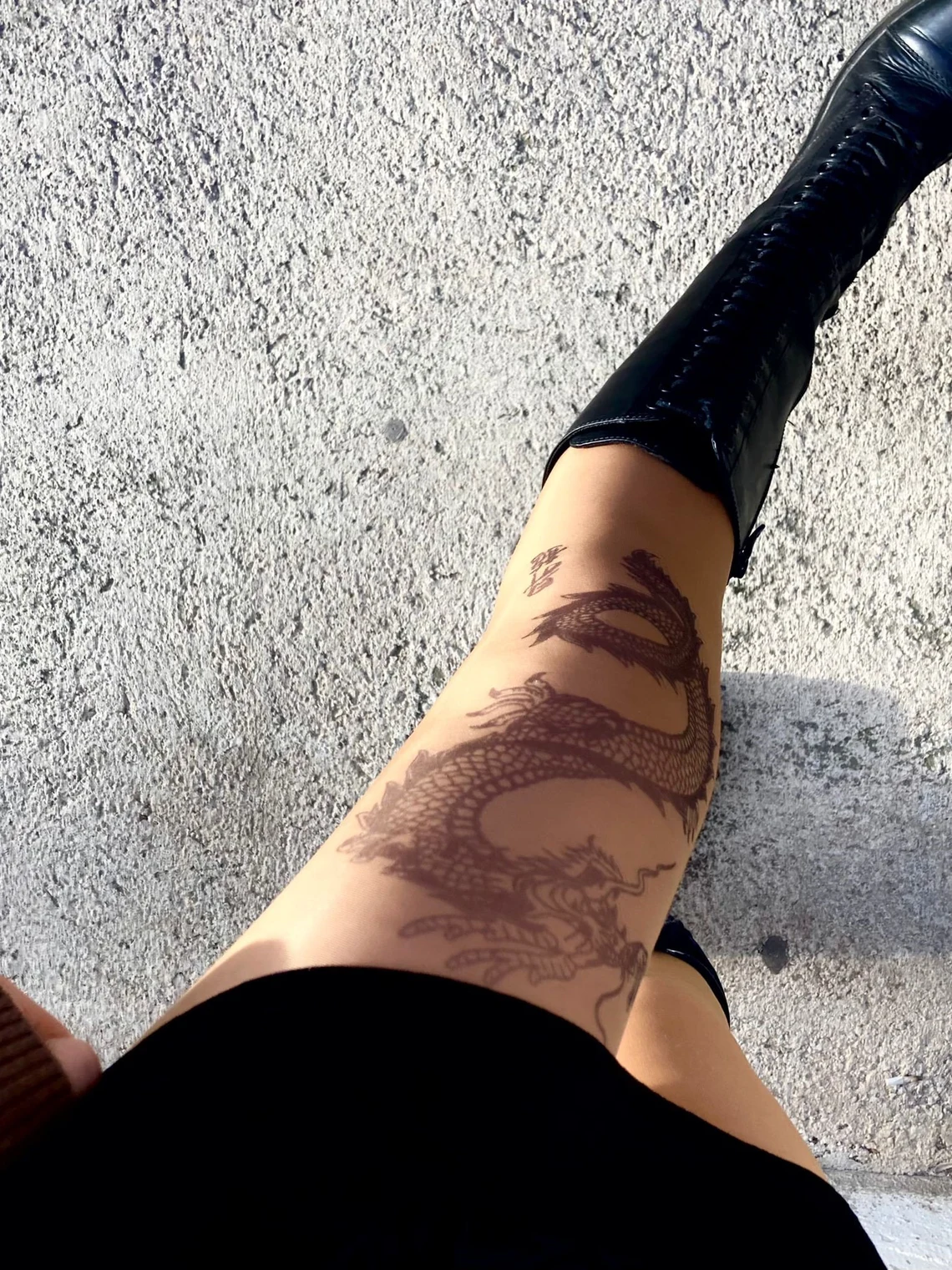 Calzedonia White Tattoo Tights - Fashion Tights