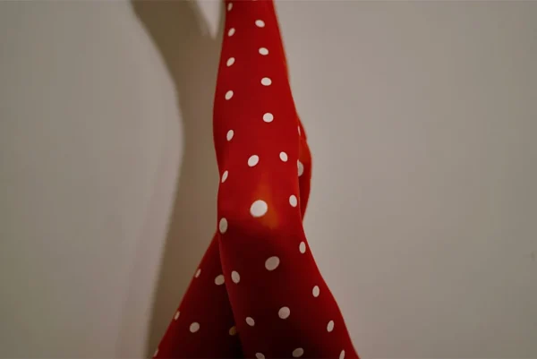 pantyhose: Red with white dots - Image 10