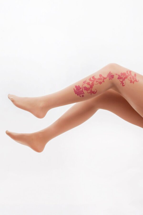 Pantimedias: motivos florales - Imagen 3