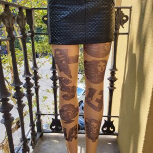 Pantimedias: diseños de cráneos