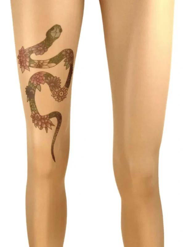Pantimedias: tatuaje de serpiente - Imagen 2