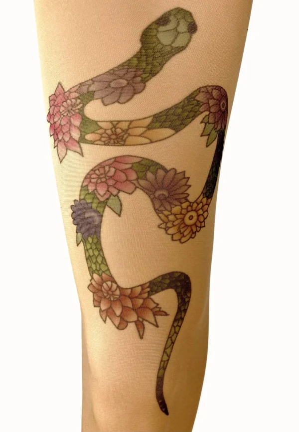 Pantimedias: tatuaje de serpiente - Imagen 4