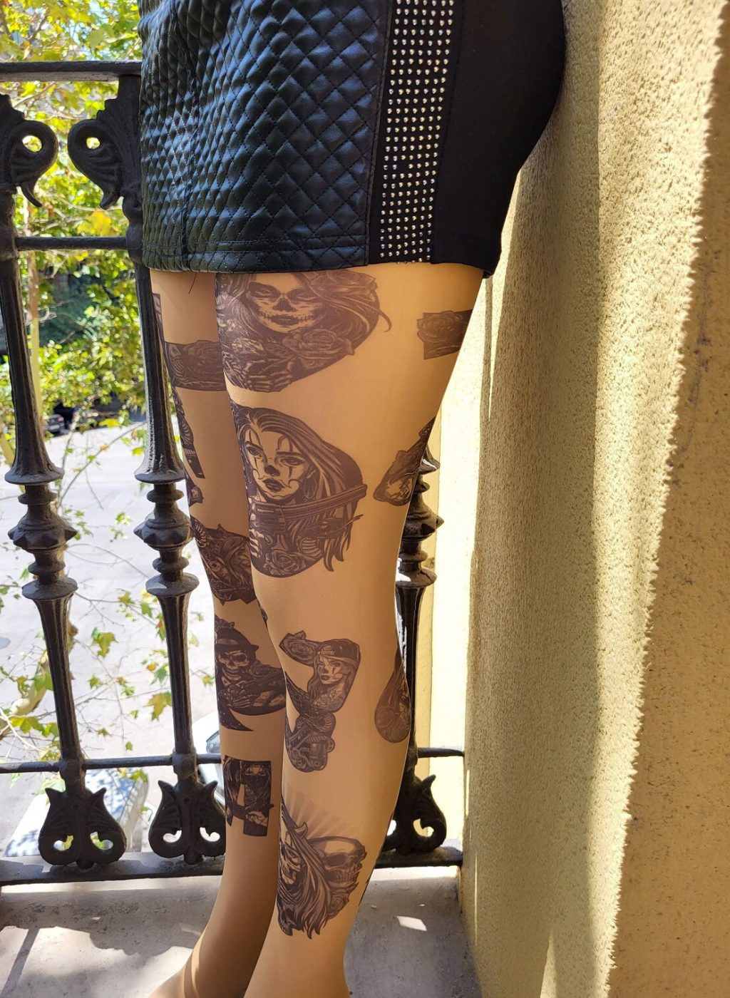 Skulls Tattoo Tights 2
