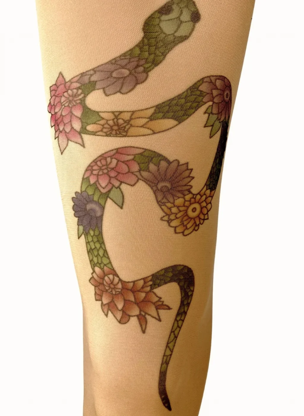Snake tattoo tights 3